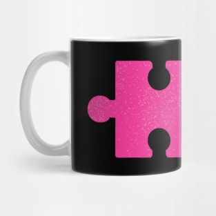 We "Click" - Pink puzzle piece Mug